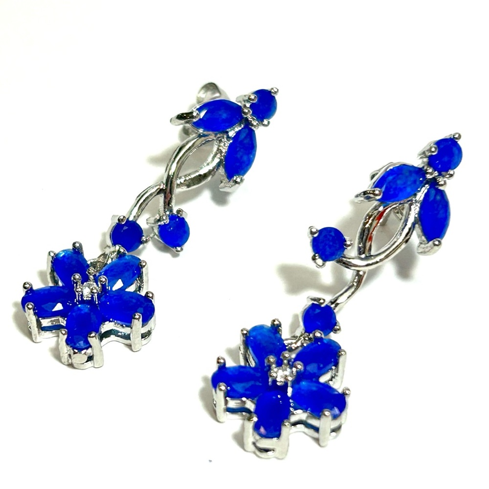 Blue Flower Earrings